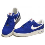 Chaussure Nike Air Force One Basse Bleu Pas Cher Pour Homme
